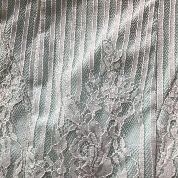 GUESS strapless sultry pastel winter mint green lace dress sz 0 - Picture 10 of 10